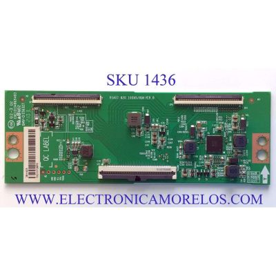 T-CON PARA TV HISENSE NUMERO DE PARTE 281423 / RSAG7.820.10595/ROH / TX211F38P5 / PANEL JHD650X3U52-T0L8\S0\FJ\GM\ROH / MODELO / 65U6G 65A66FUA / 65U6G